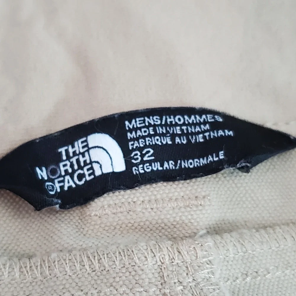 The North Face Men Activewear Shorts 32 Khaki Nylon Retrac Tech Cargo Zip Hiking